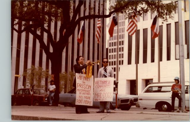 Protesting in Houston
